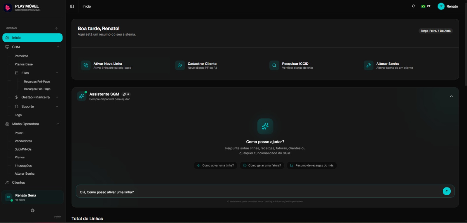 SGM - Sistema de Gestão